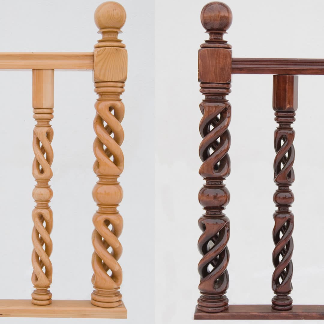 Spiral Newel with Middle Globe SNMG
