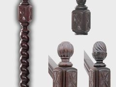 Colonial Newel Carved CNC