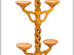 Solid Wood Spiral Flower Stand