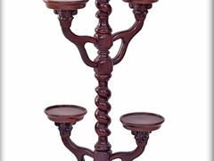 Solid Wood Spiral Flower Stand
